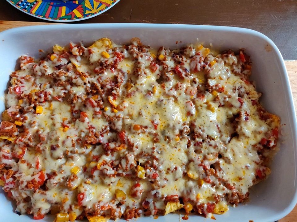 Überbackene Nachos mit Sour Cream Dip | Chefkoch