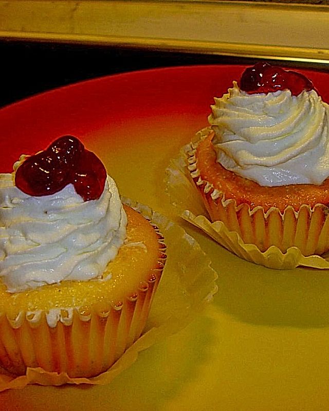 Käsekuchen-Cupcakes mit Shortbread