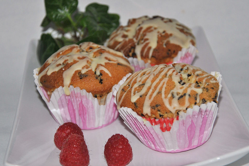 Eierlikörmuffins mit Schokotröpfchen