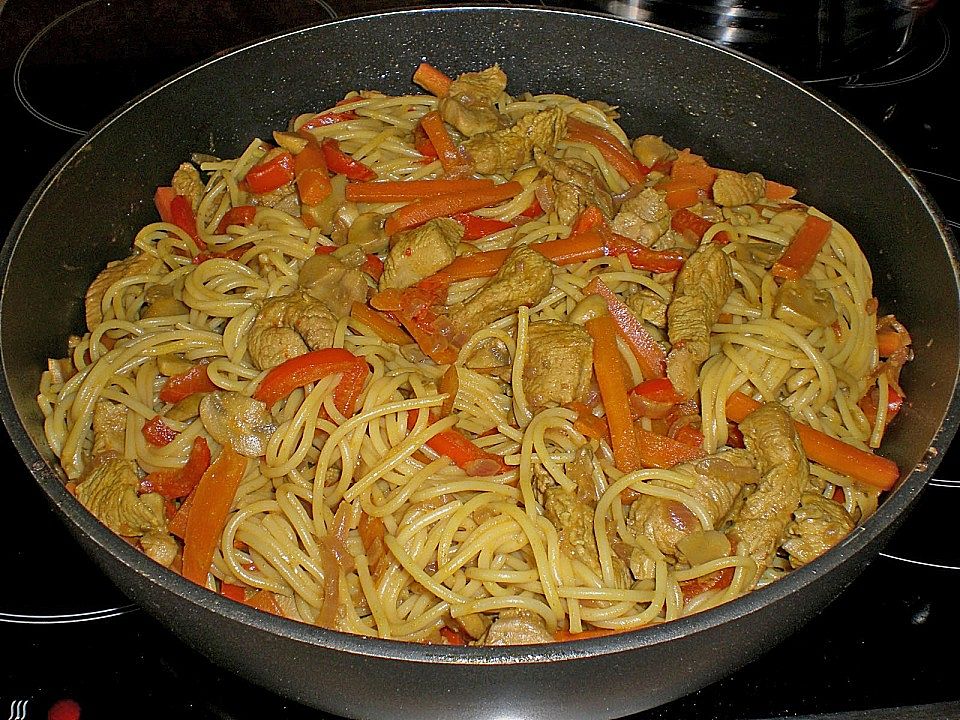 Puten-Spaghetti Pfanne von Muffe| Chefkoch