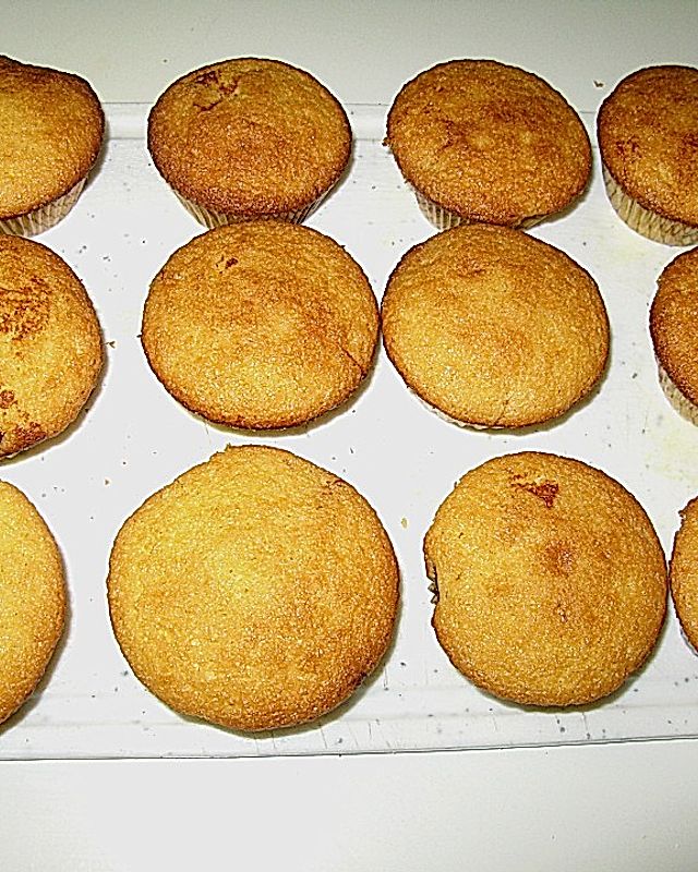 Käsekuchen - Muffins mit Kirschen