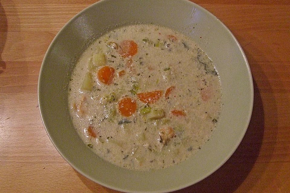 Fischsuppe à la Krakenes Fyr