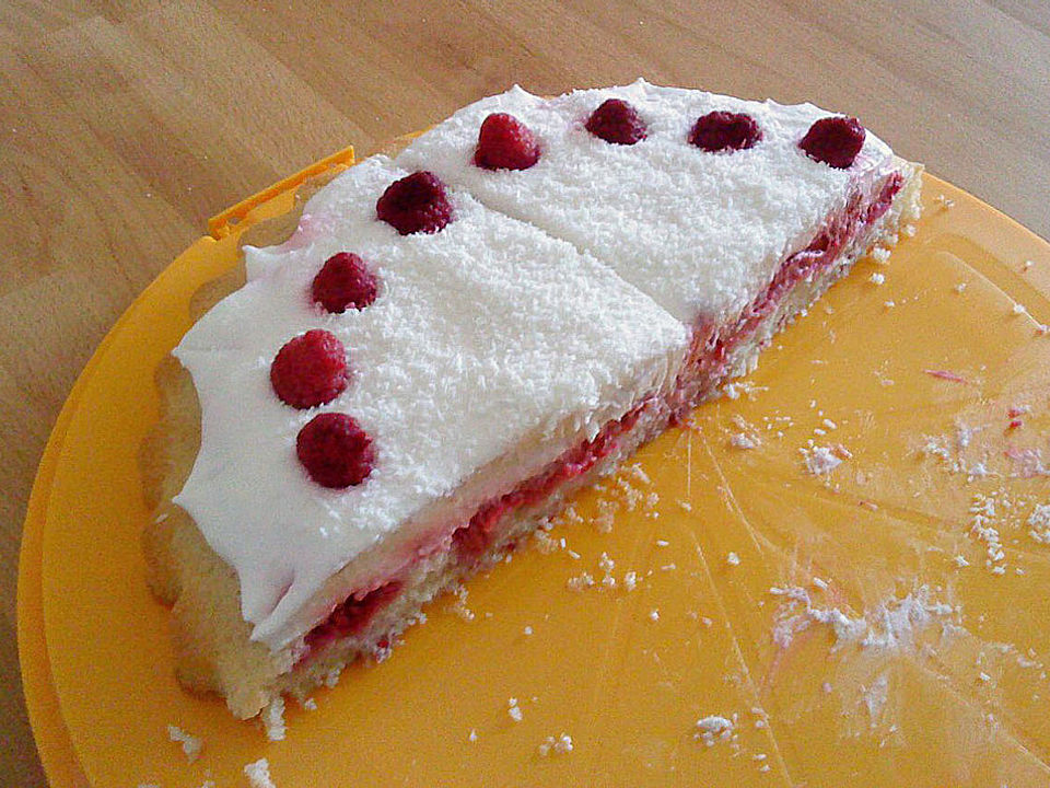 Kokos-Himbeer-Torte von bitwise| Chefkoch