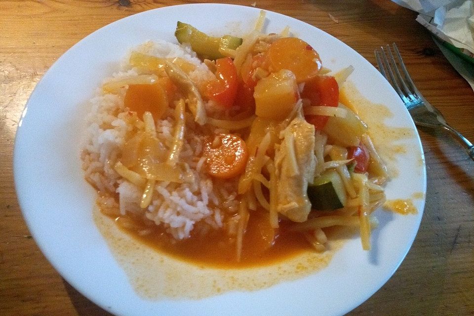 Asia-Pfanne süß-sauer