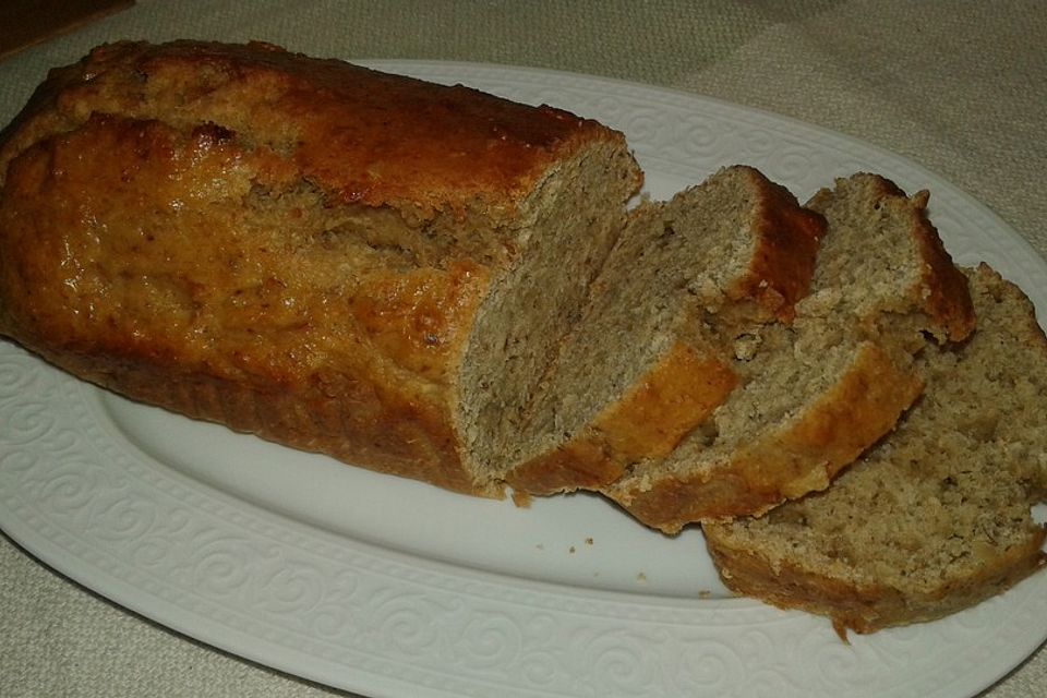 Bananenbrot mit Mandeln