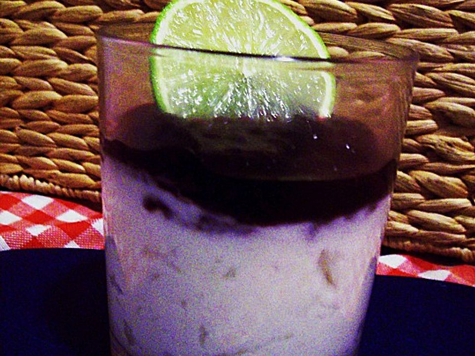 Kokoscreme mit Blaubeersoße von neugiera| Chefkoch