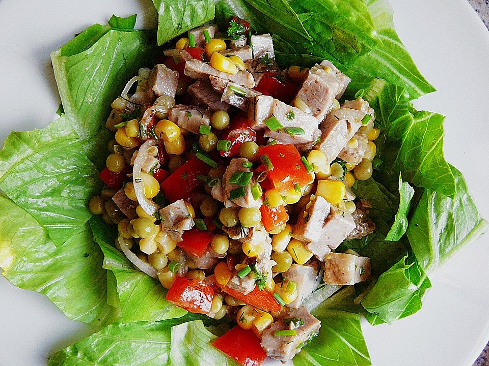 Salat mit Schweinebraten von Pepi| Chefkoch