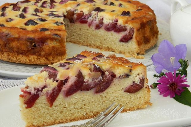 Zimt - Pflaumenkuchen mit Honigguss von Molly43| Chefkoch