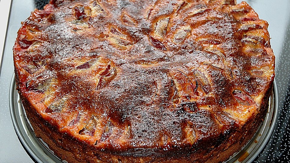 Zimt - Pflaumenkuchen mit Honigguss von Molly43