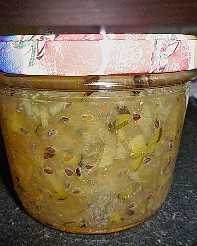 Stachelbeer-Zucchini-Marmelade