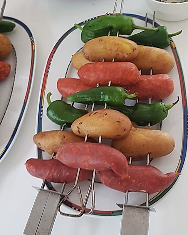 Chorizo-Kartoffel Spieße