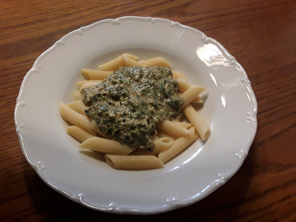 Nudeln mit Spinat-Thunfisch Spezialsauce von nedim25| Chefkoch