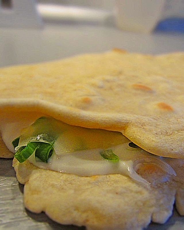 Quesadillas mit selbst gemachten Tortillas