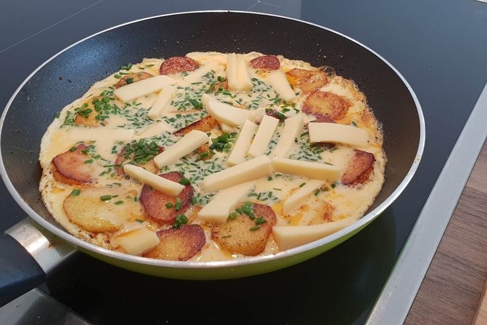 Würziges Rührei mit Käse