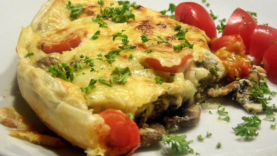 Champignon-Blätterteig-Quiche von Momo-Maus Champignon-Blätterteig-Quiche von Momo-Maus
