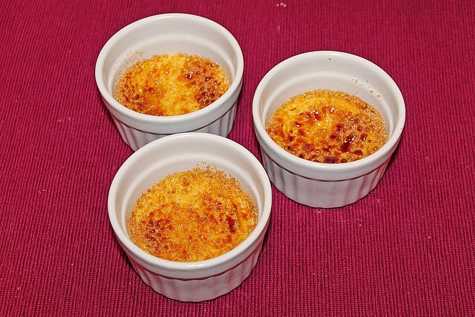 Crème brûlée mit Kokosmilch