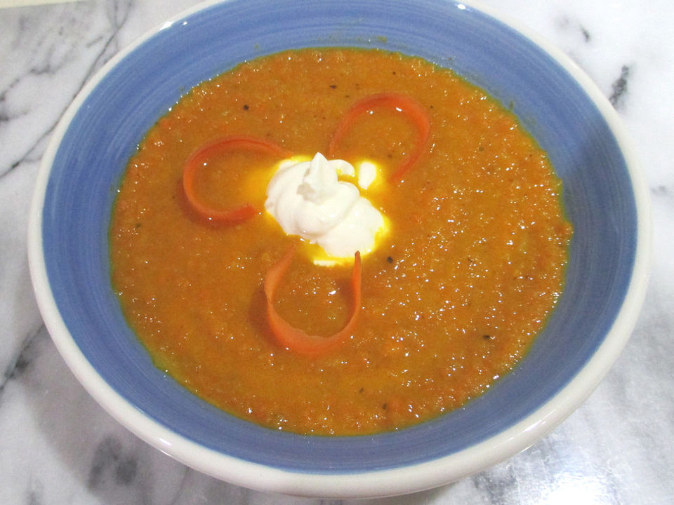 Möhren und Apfel Suppe mit Curry von rkangaroo| Chefkoch