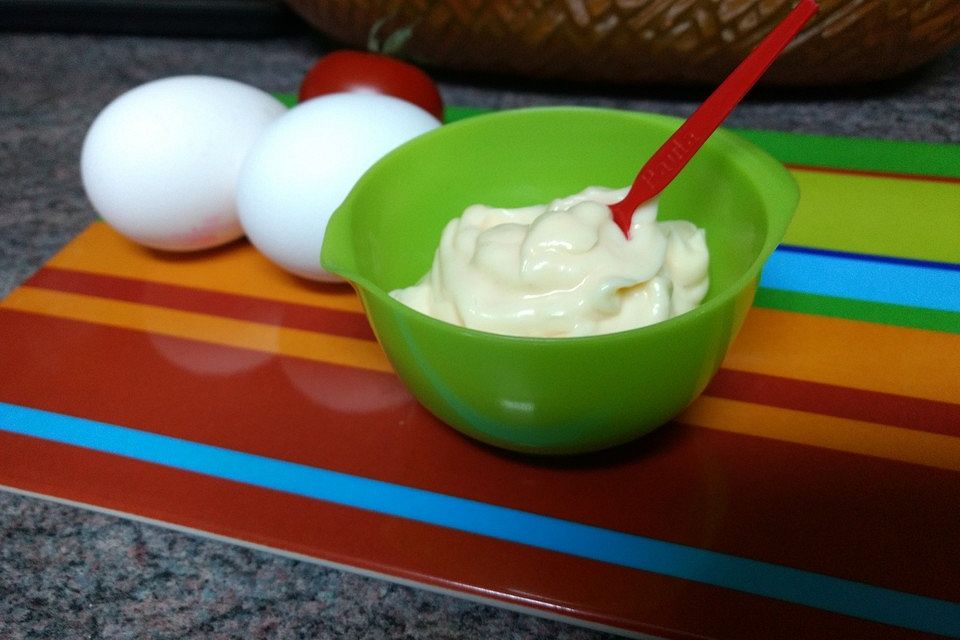 Mayonnaise mit dem Zauberstab