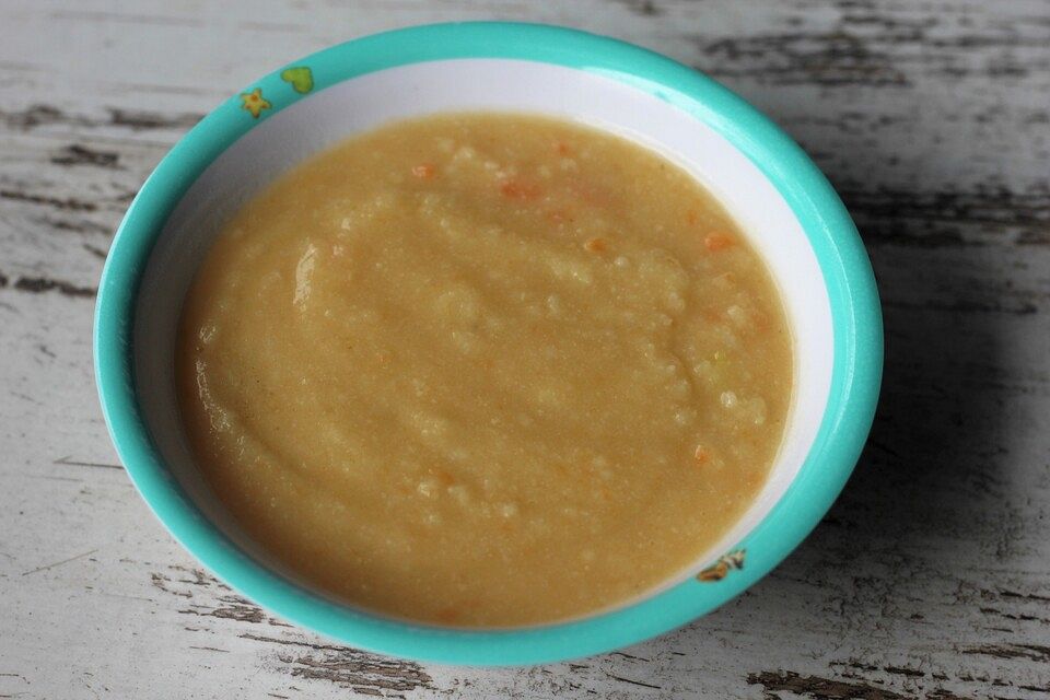 Blumenkohl-Gemüsesuppe  mit Couscous für Kleinkinder