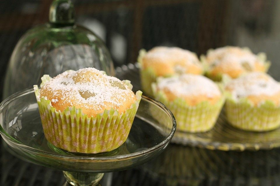 Marzipan-Weintrauben Muffins