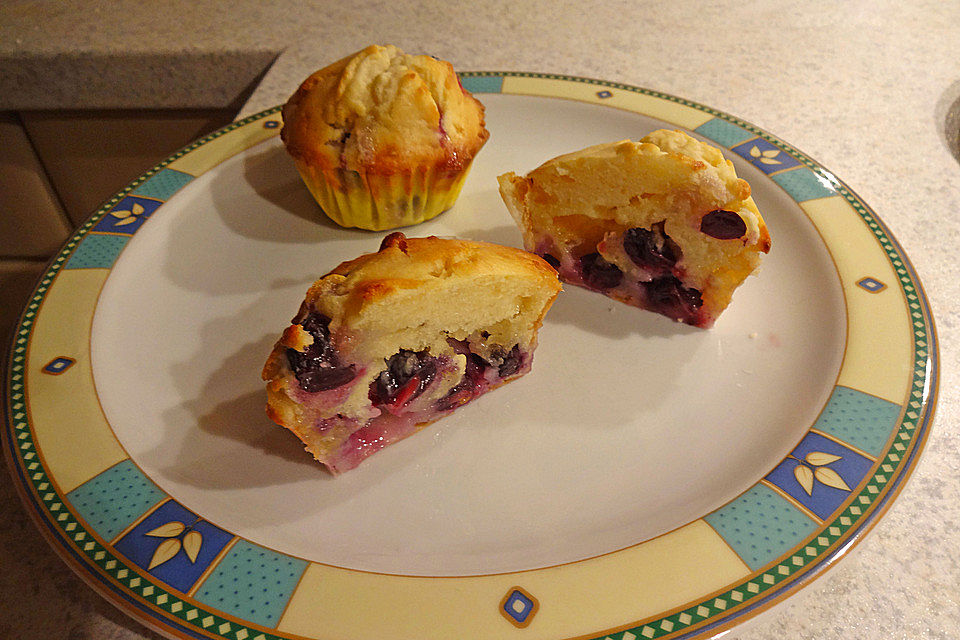 Marzipan-Weintrauben Muffins