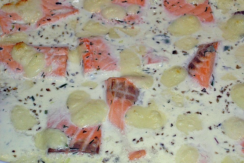 Lachs - Blattspinat - Lasagne