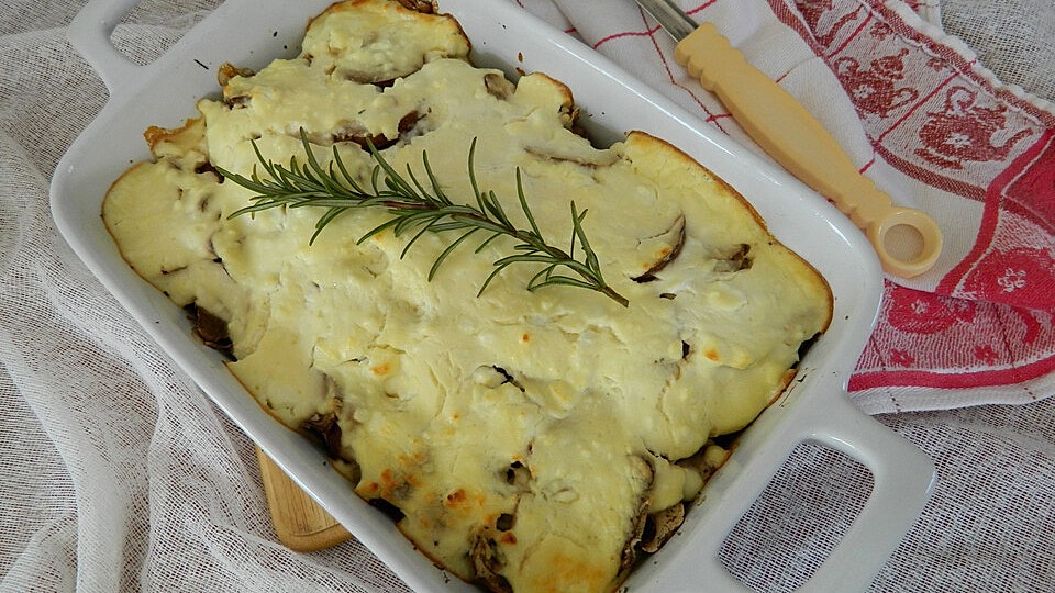 Champignon-Kartoffel-Schafskäse-Auflauf von EddaBirner| Chefkoch