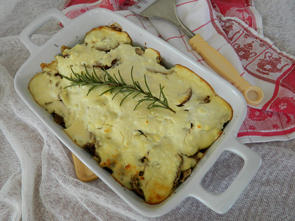 Champignon-Kartoffel-Schafskäse-Auflauf von EddaBirner| Chefkoch