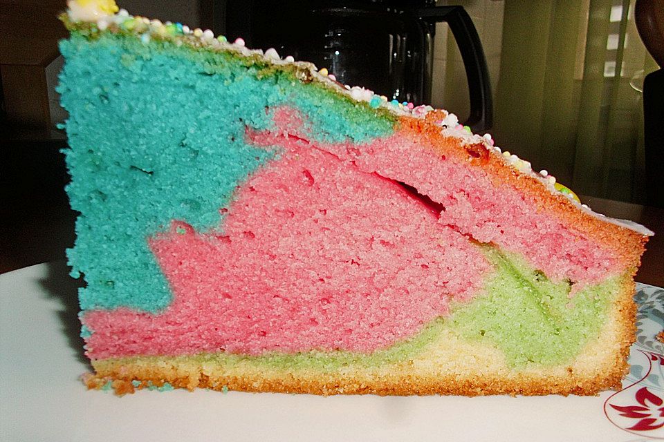 Regenbogenkuchen