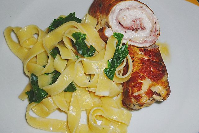 Putenröllchen gefüllt mit Schinken und Parmesan von Quimica| Chefkoch