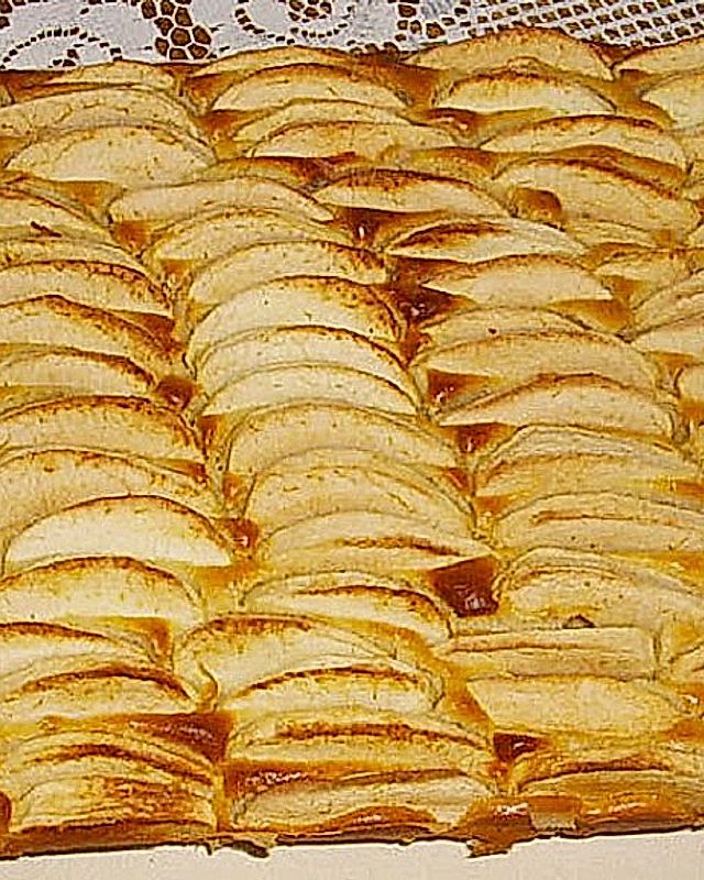 Apfel-Sandkuchen vom kleinen Blech
