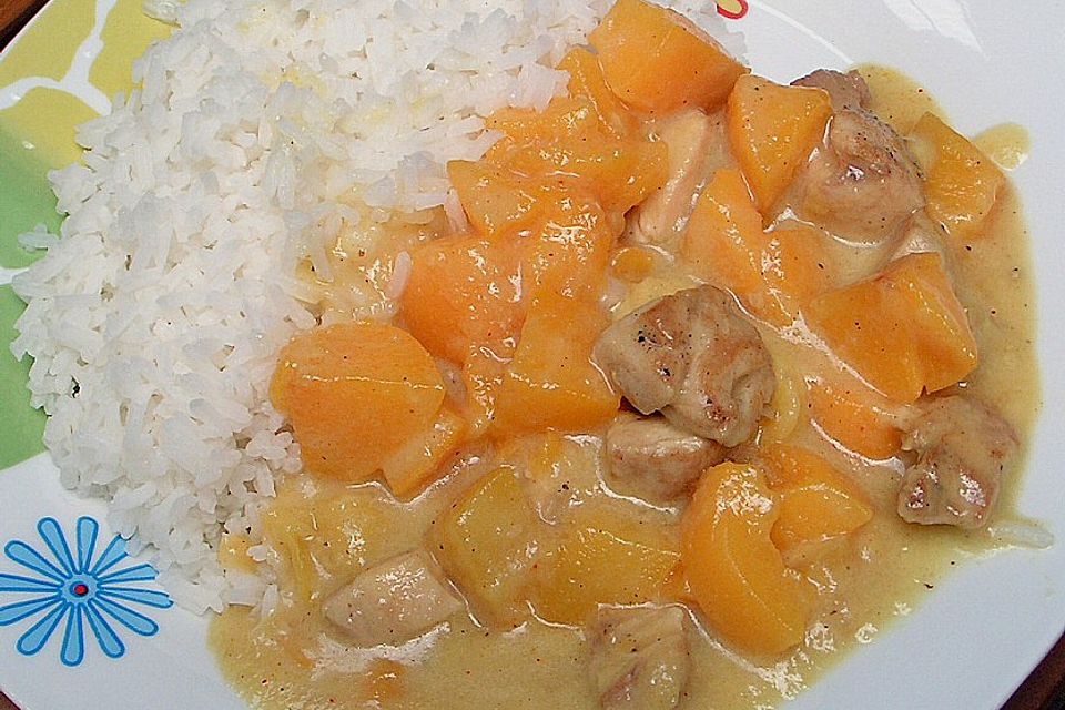 Fruchtiges Curry - Geschnetzeltes