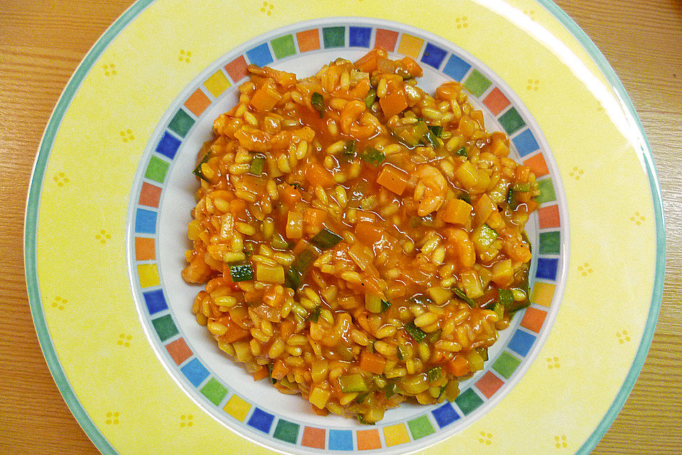 Garnelen - Risotto