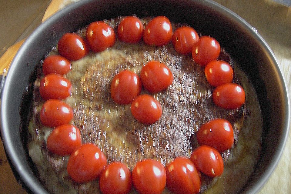 Hackfleischtorte mit Kartoffeln