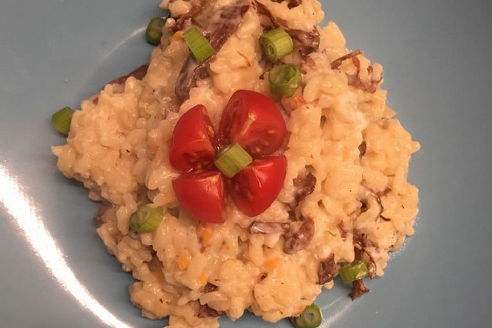 Risotto mit getrockneten Steinpilzen