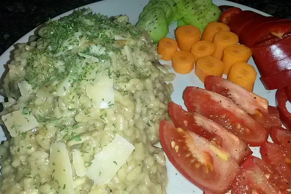 Risotto mit getrockneten Steinpilzen