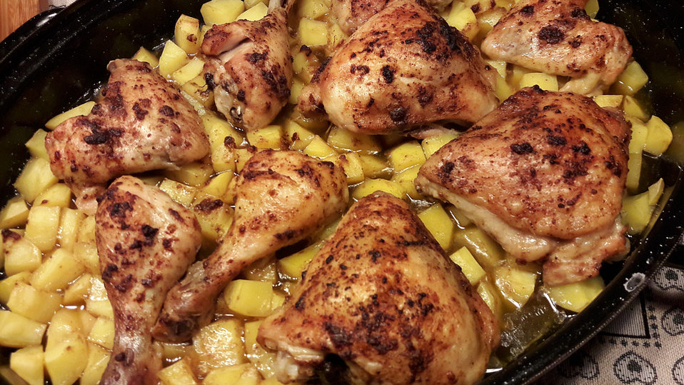 Portugiesisches Hähnchen aus dem Ofen von bienemaya