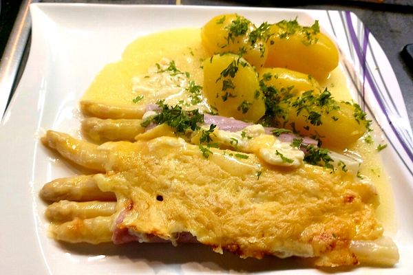 Überbackene Spargel-Schinken-Rollen von Yoshi98 | Chefkoch