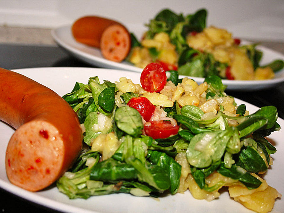 Kartoffelsalat mit Tomate und Feldsalat von saba28| Chefkoch