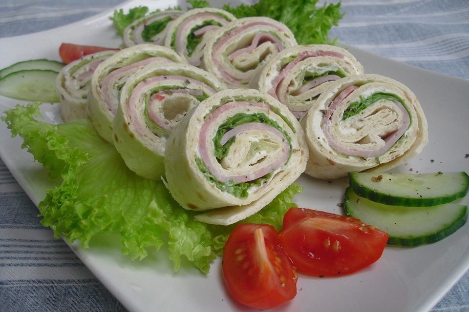 Schinken-Frischkäse-Wrap