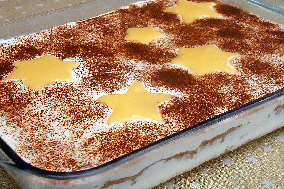 Brownie-Tiramisu mit Eierlikör