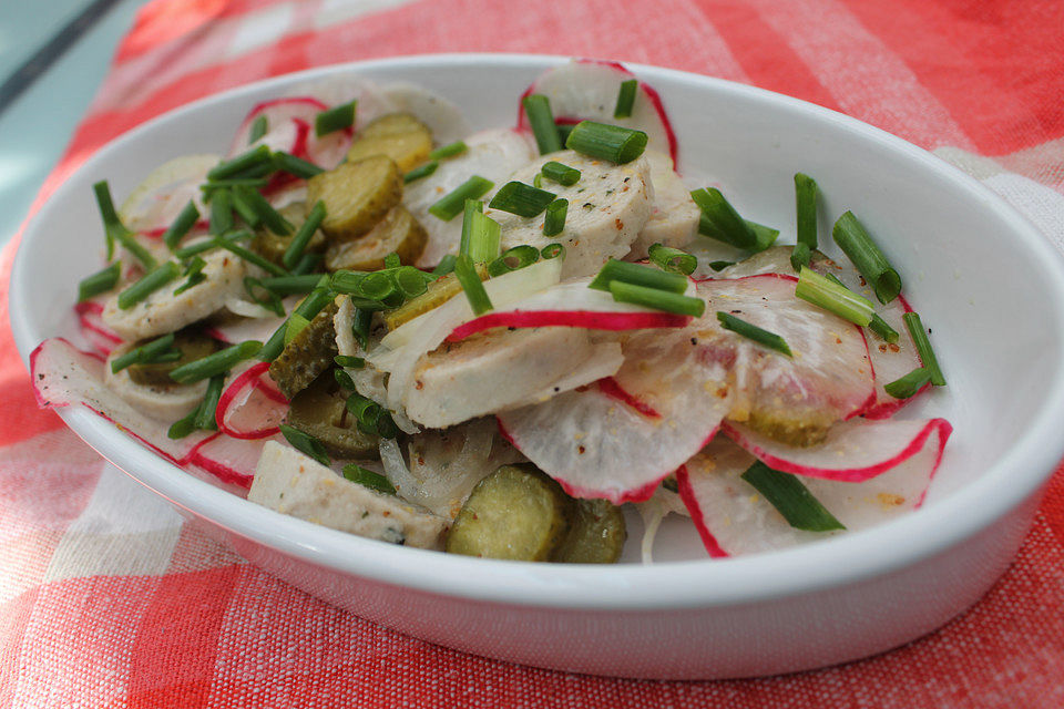 Weißwurst Salat