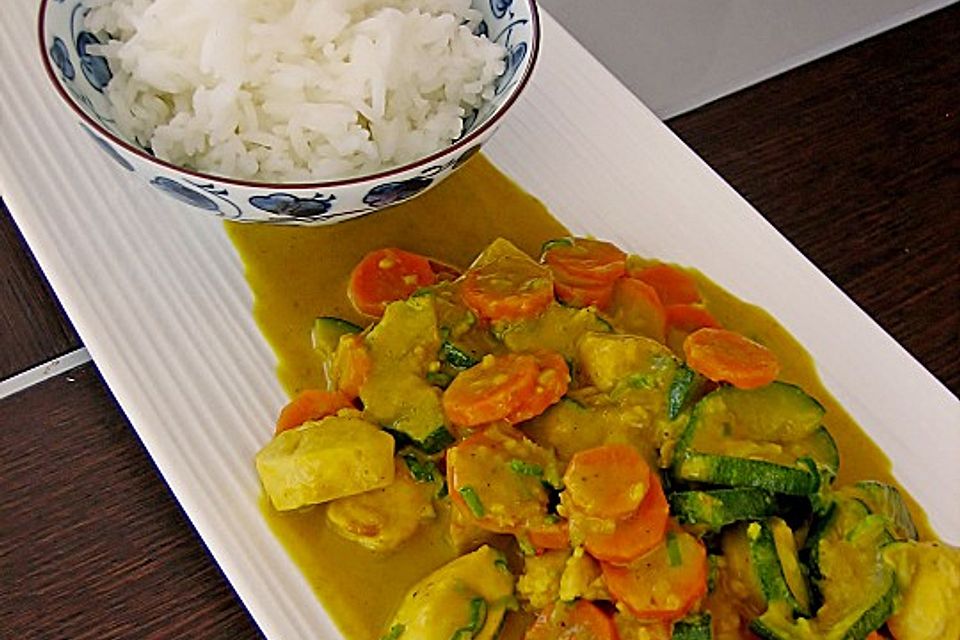 Hühnercurry mit Kokosmilch