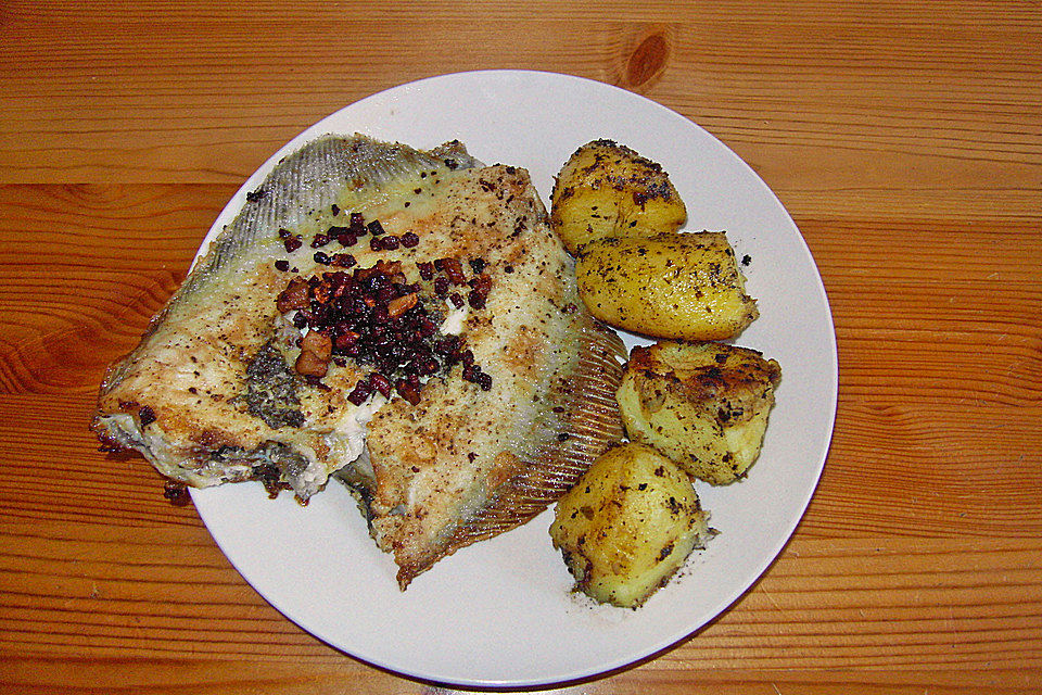 Fiefhusener Speckscholle mit Salzkartoffeln