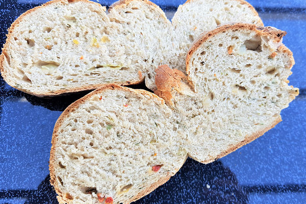 Zwiebel-Käse Brot mit Tomaten | Chefkoch