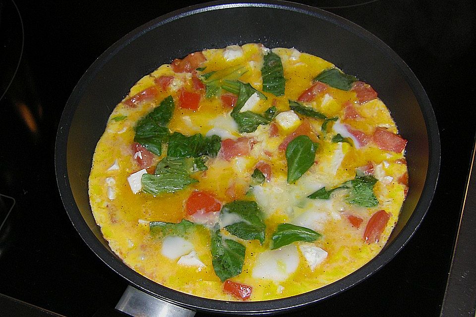 Tomaten-Schafskäse Omelette