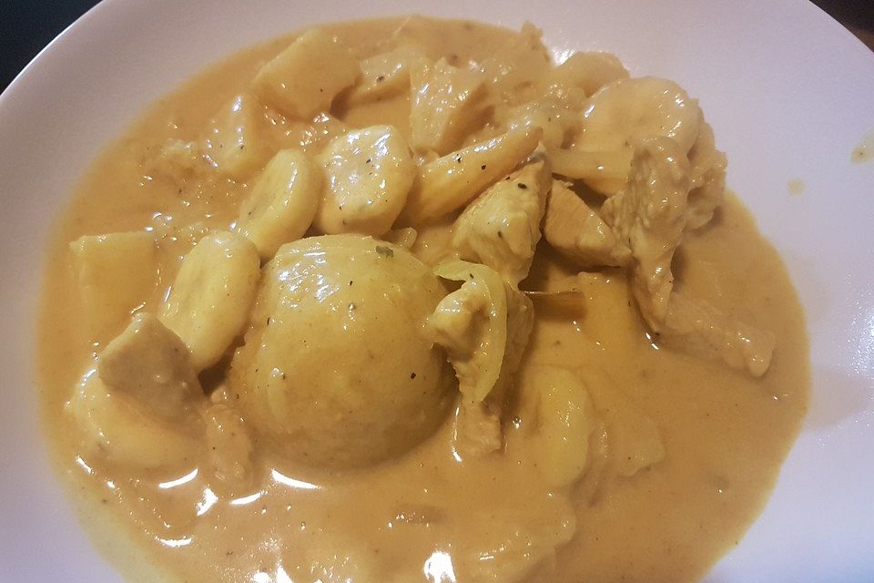 Fruchtiges Putencurry