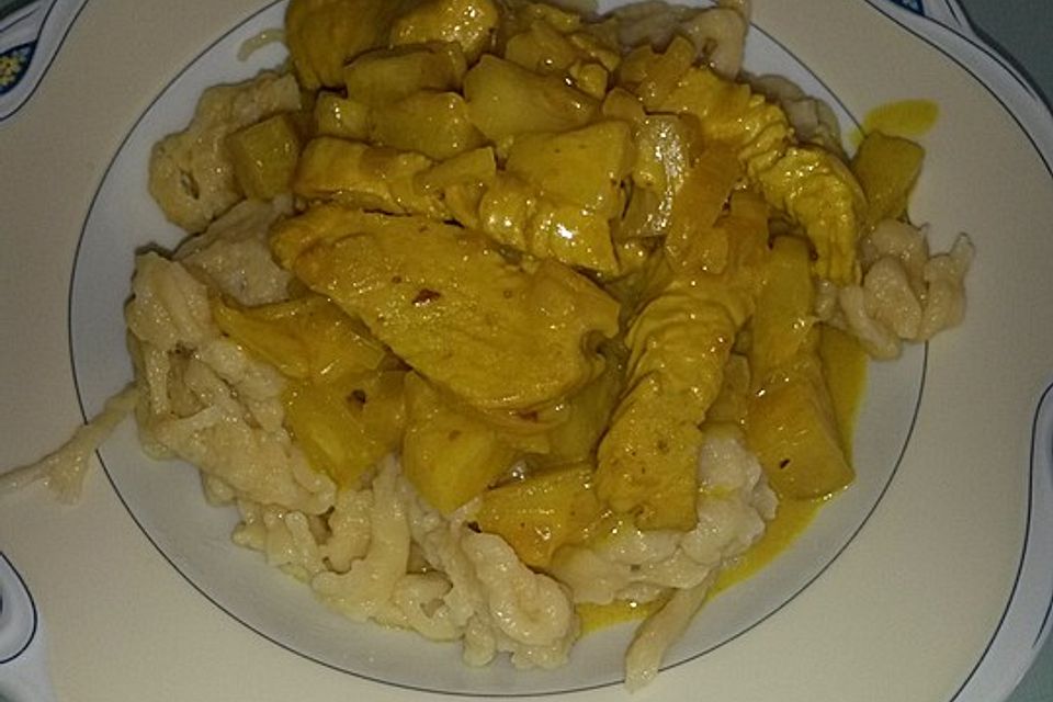 Fruchtiges Putencurry