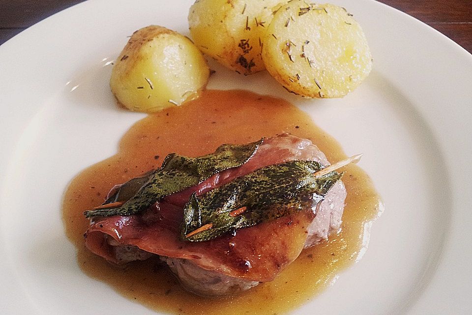 Saltimbocca vom Wildschweinrücken à la Moscha