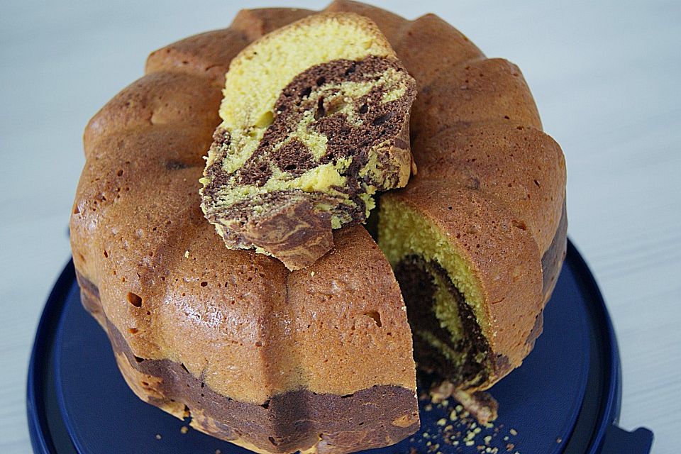 Marmorkuchen mit Sahne ohne Butter Marmorkuchen mit Sahne ohne Butter